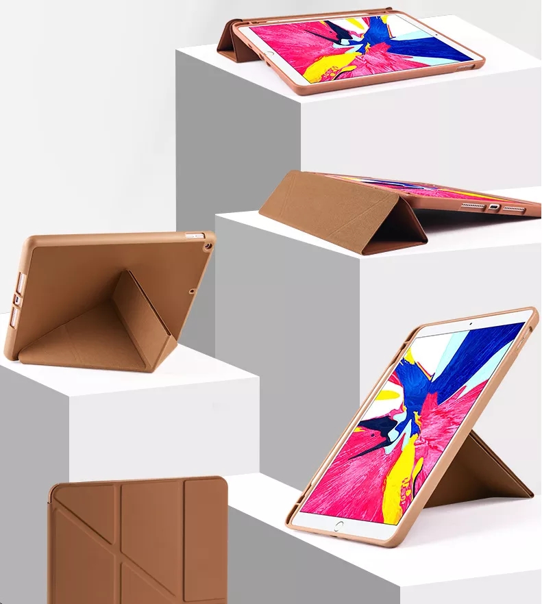 2022 newest tablet case Multi- fold Standing Cases For iPad 10.2" 2022 released